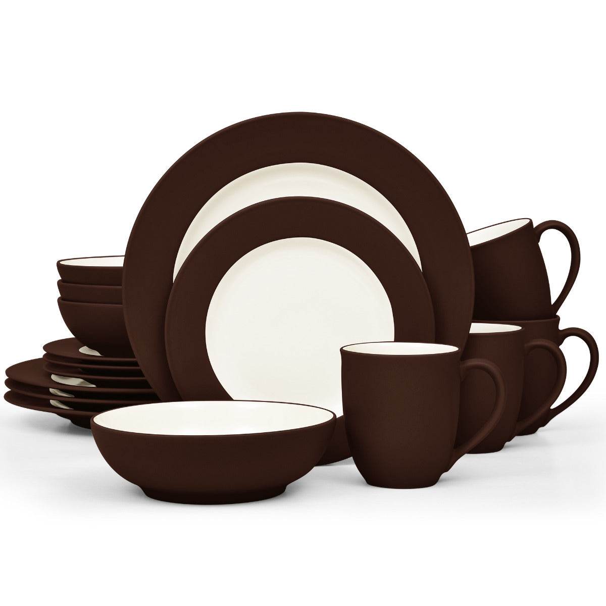 Noritake Chocolate Colorwave Rim Dinnerware Set